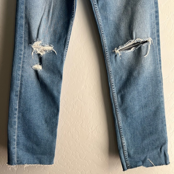 Mother HIGH WAISTED RIDER ANKLE FRAY - Picture 4 of 12